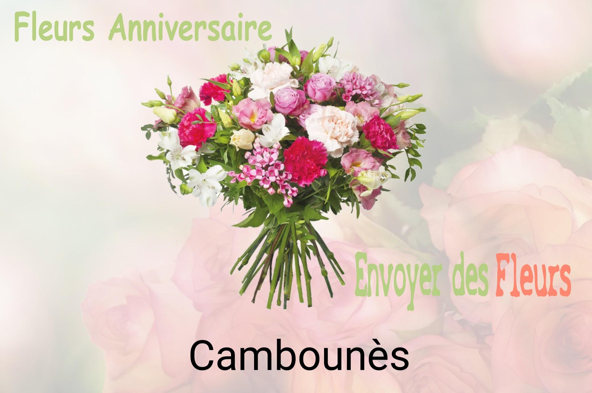 Bouquet de fleurs d’anniversaire livré à Cambounès